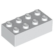 Brick 2x4 White