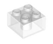 Brick 2x2 Transparent
