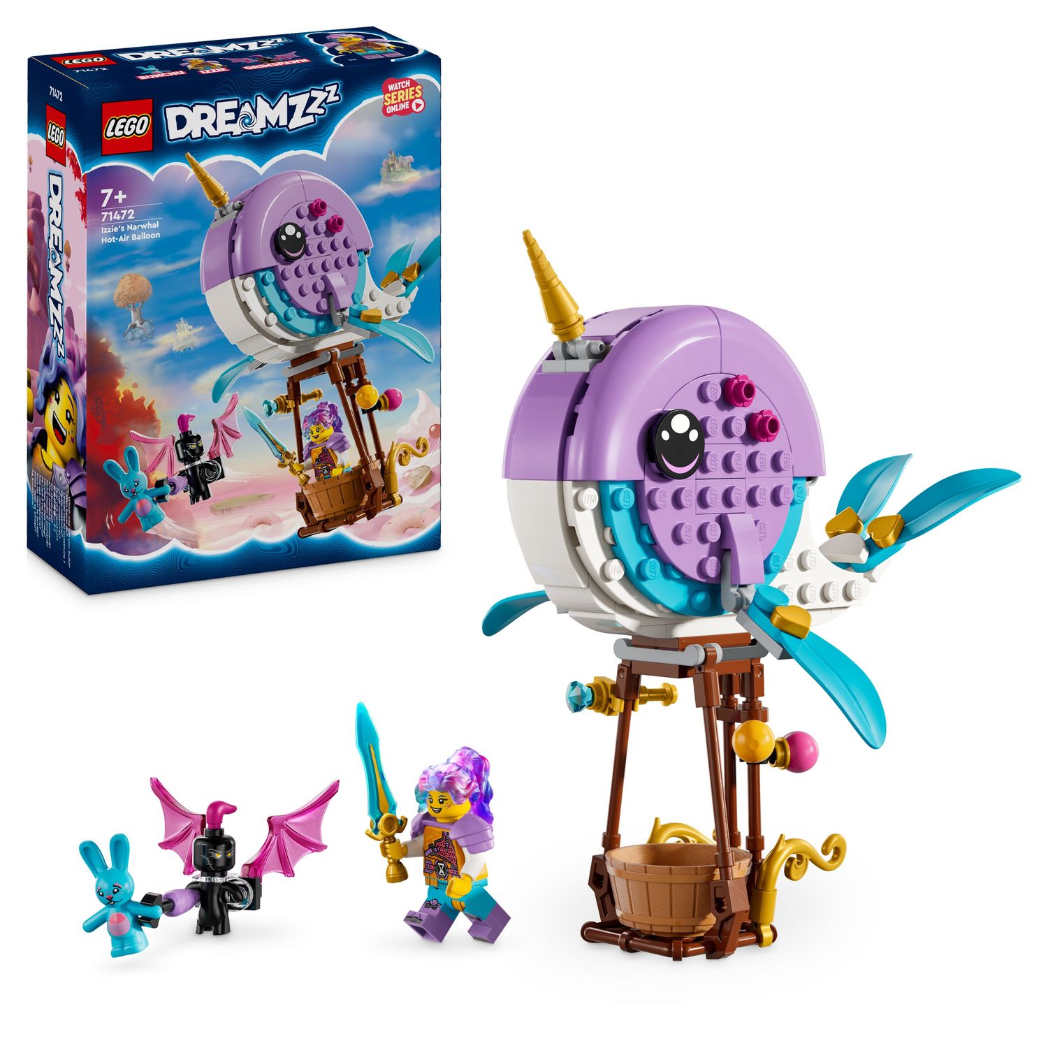 LEGO® Dreamzzz™ (71472) Izzies Narwal-Heißluftballon
