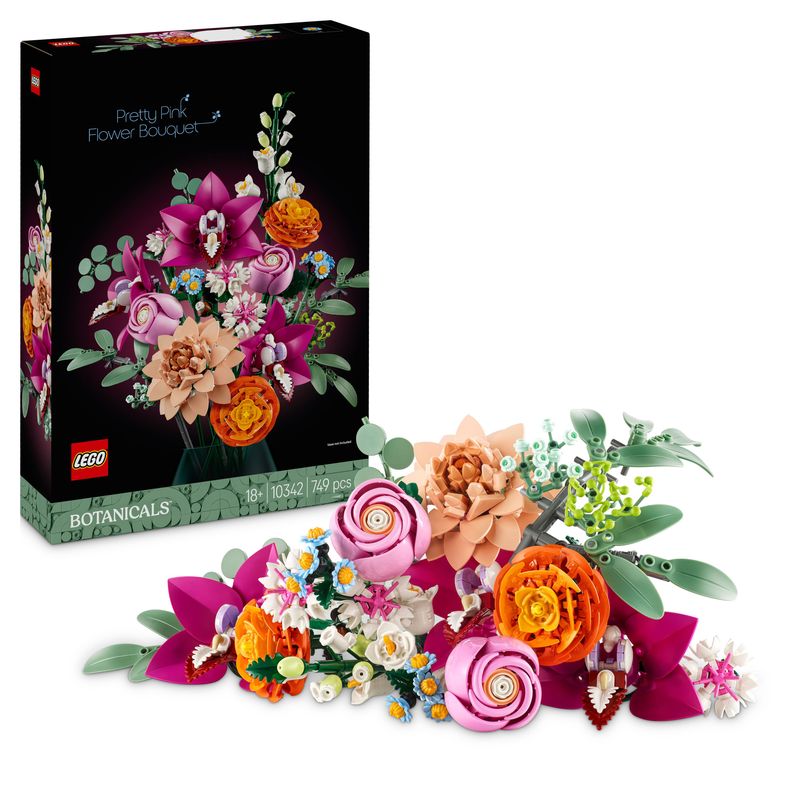 LEGO® BOTANICALS 10342 Schöner Rosafarbener Blumenstrauß LEGO® BOTANICALS 10342 Schöner Rosafarbener Blumenstrauß