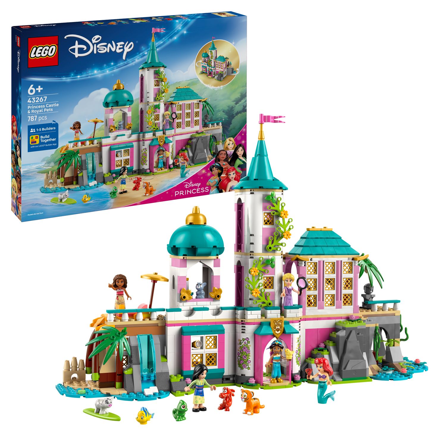 LEGO® Disney Princess™ 43267 Prinzessinnenschloss mit Haustieren