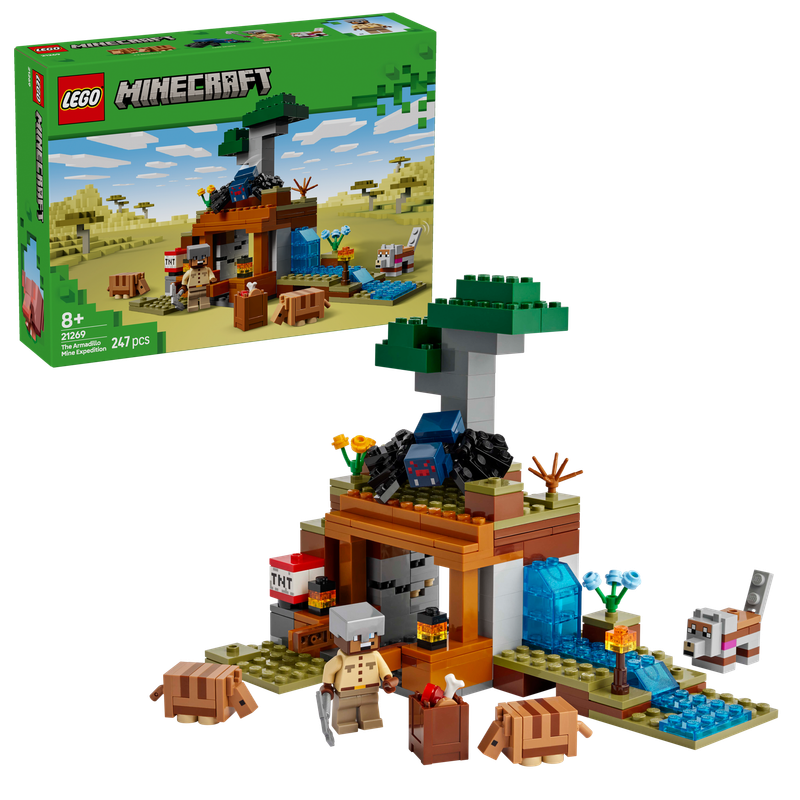 LEGO® MINECRAFT® 21269 Die Expedition zur Gürteltiermine
