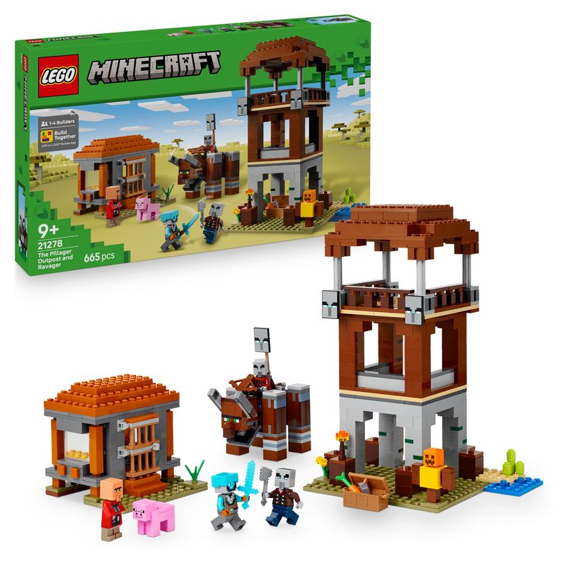 LEGO® MINECRAFT® 21278  Ein Verwüster am Plünderer-Außenposten