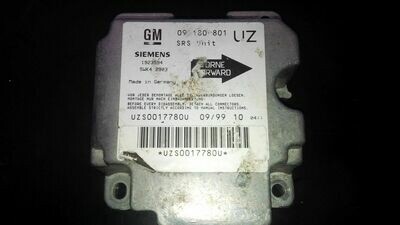 ECU Airbag Crash Sensors IDENT UZ Omega B GM 09180801
