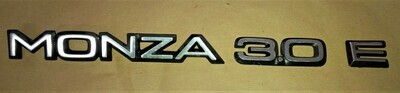 BADGE EMBLEM "MONZA 3.0E" Tailgate panel Opel Monza 3.0E Full Set
