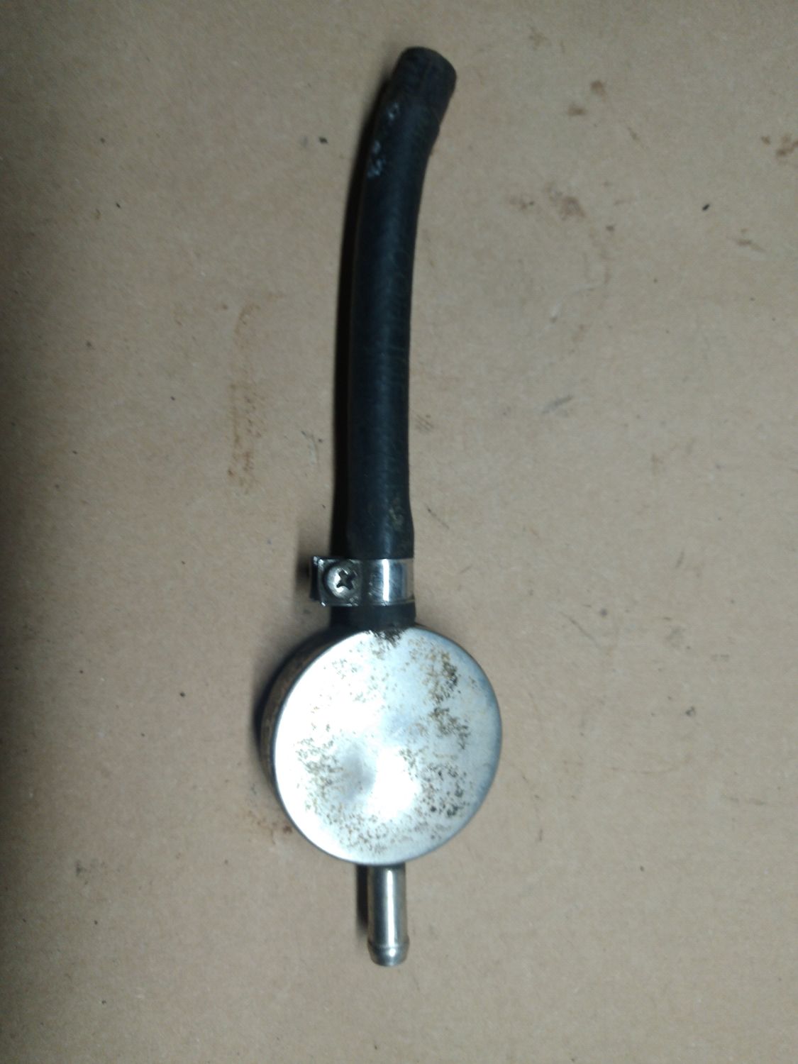 Fuel reservoir in supply pipe to injection rail