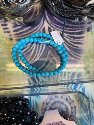 synthetic turquoise Bracelet