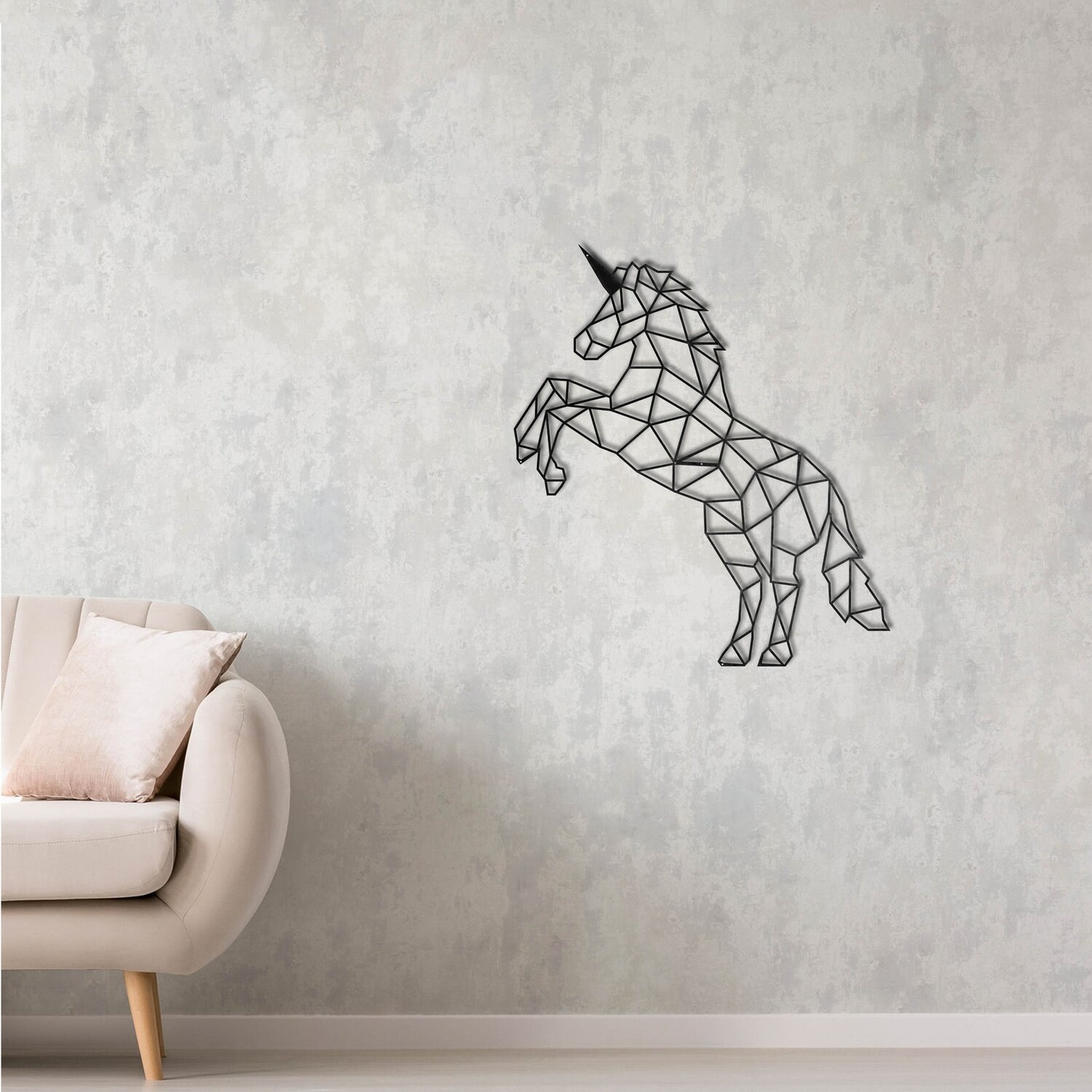 WAND DEKO UNICORN 50x56 cm