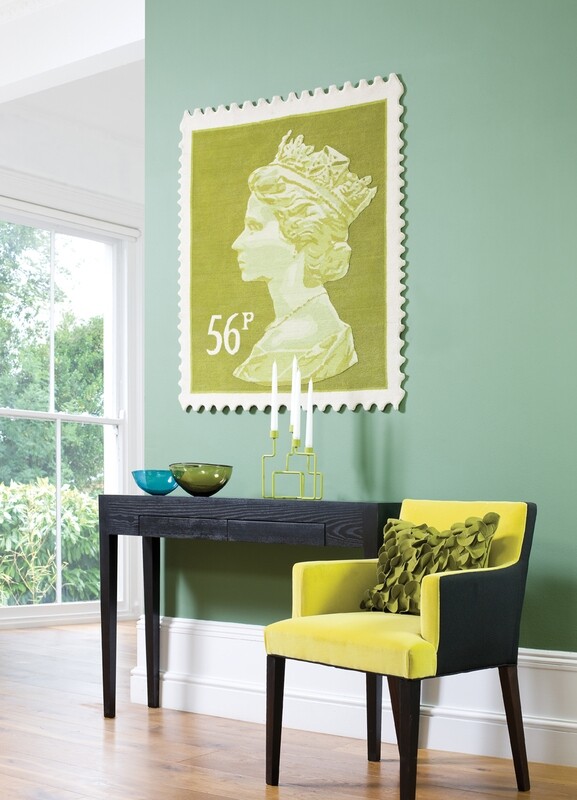 Lime 56p Stamp Rug 120 x 100 cm