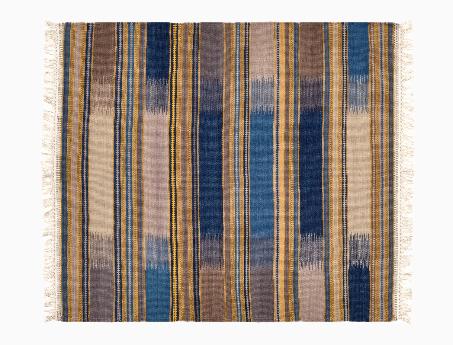 Indian striped Kelim 1.10 x 1.10