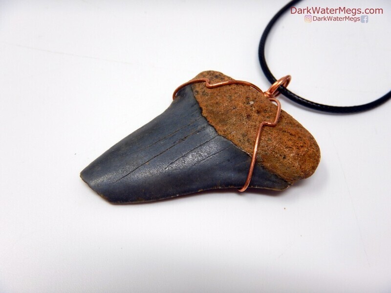 2.10&quot; Fossil Mako Necklace