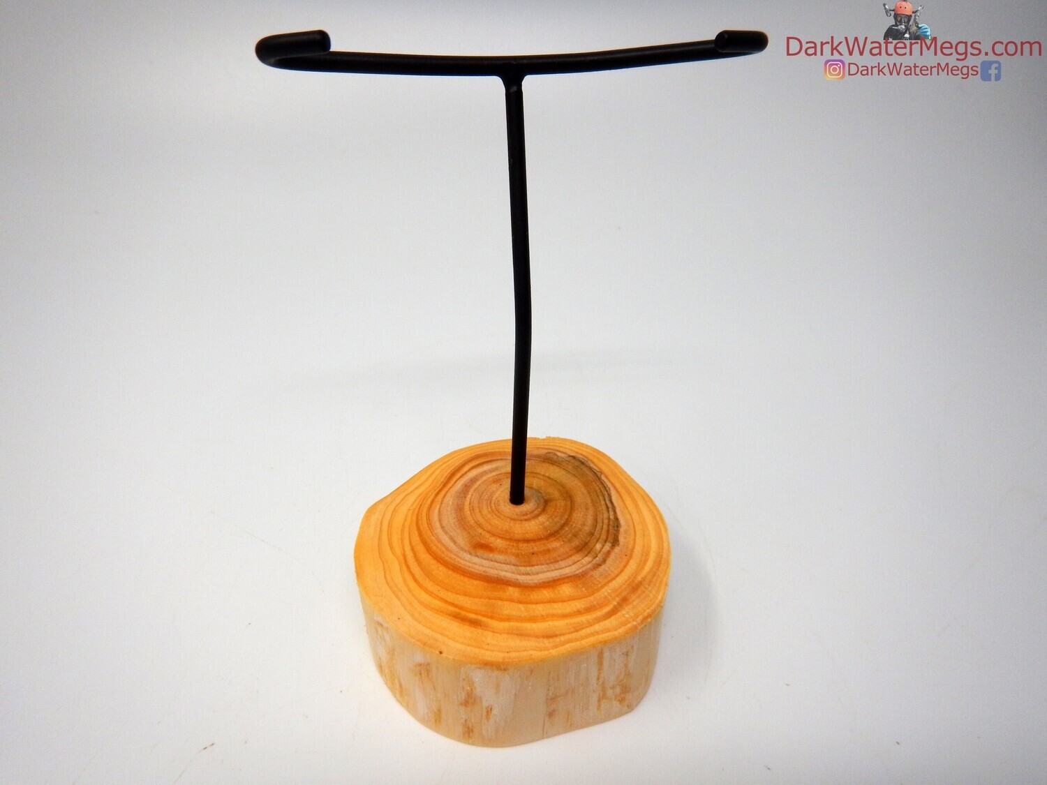 L / M  Specialty Wood stand with metal upright -11