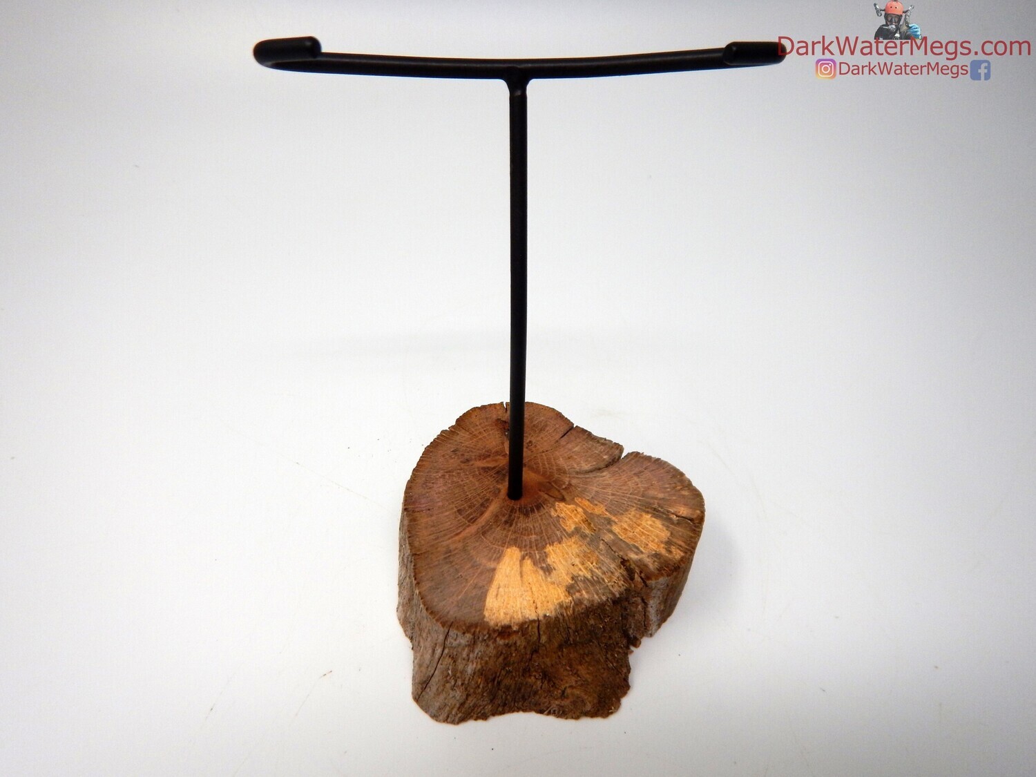 L / M  Specialty Wood stand with metal upright -17