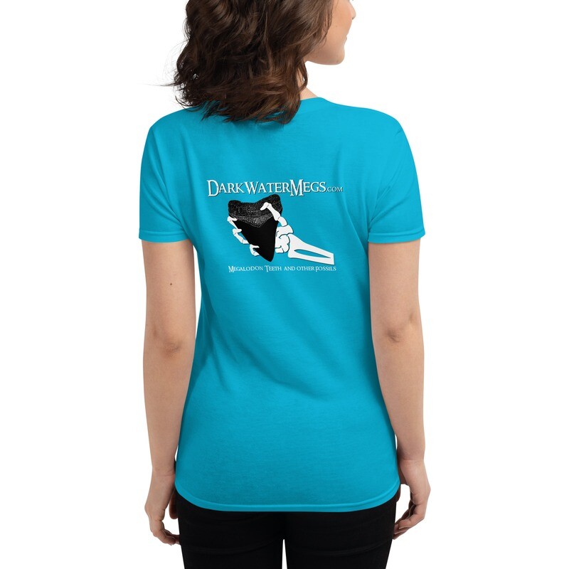 Women&#39;s short sleeve t-shirt - white text