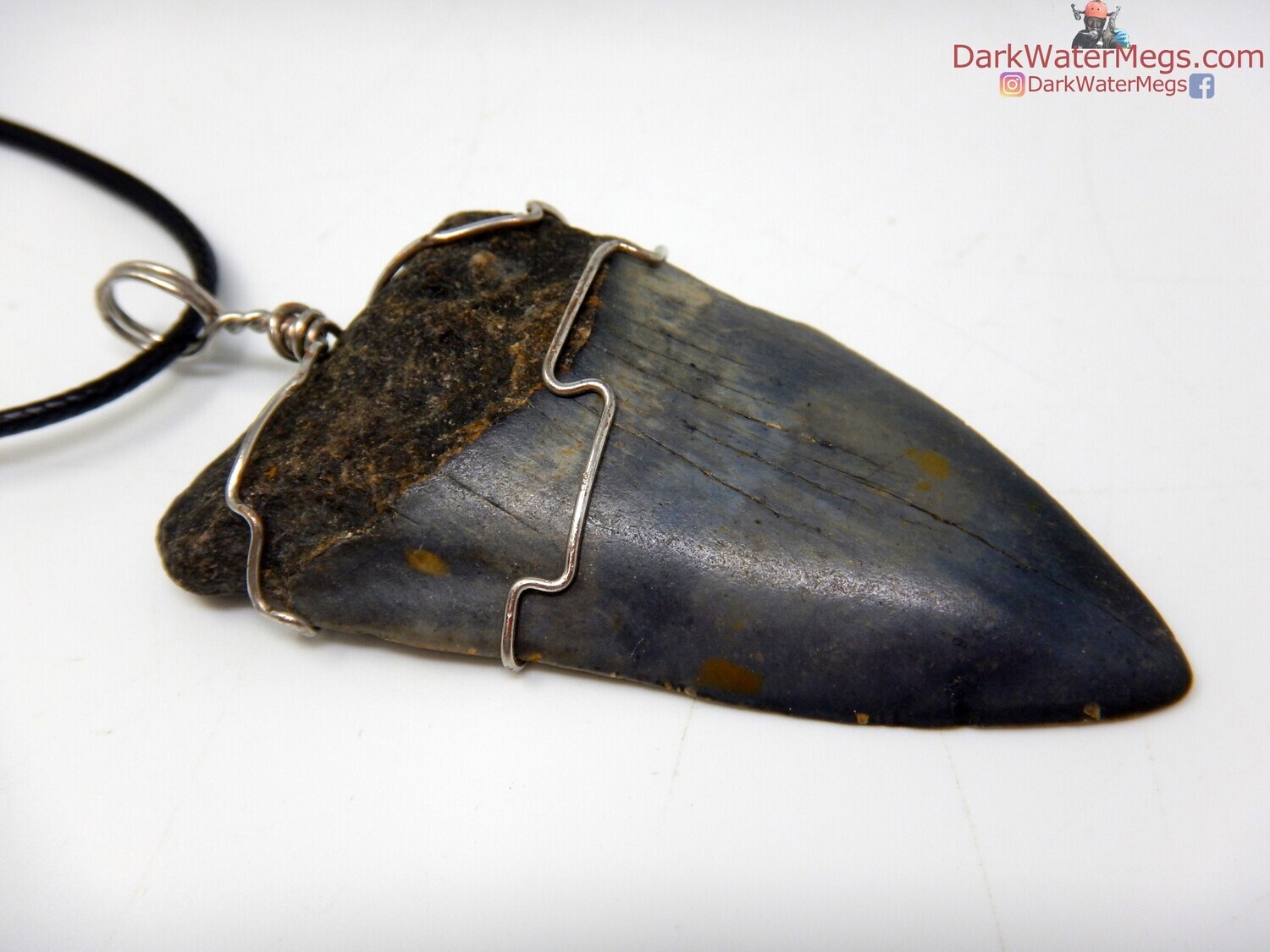 2.46&quot;  Mako Necklace Wire Wrapped