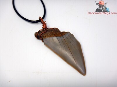 2.32" Wire Wrapped Mako Necklace