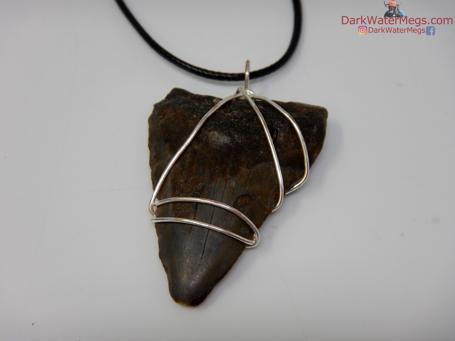 1.87" megalodon necklace