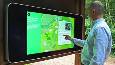 Wall Mounted Outdoor Digital Screens & Touchscreens