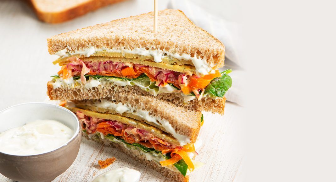 Club Sandwich Vegano con Crespella di Ceci