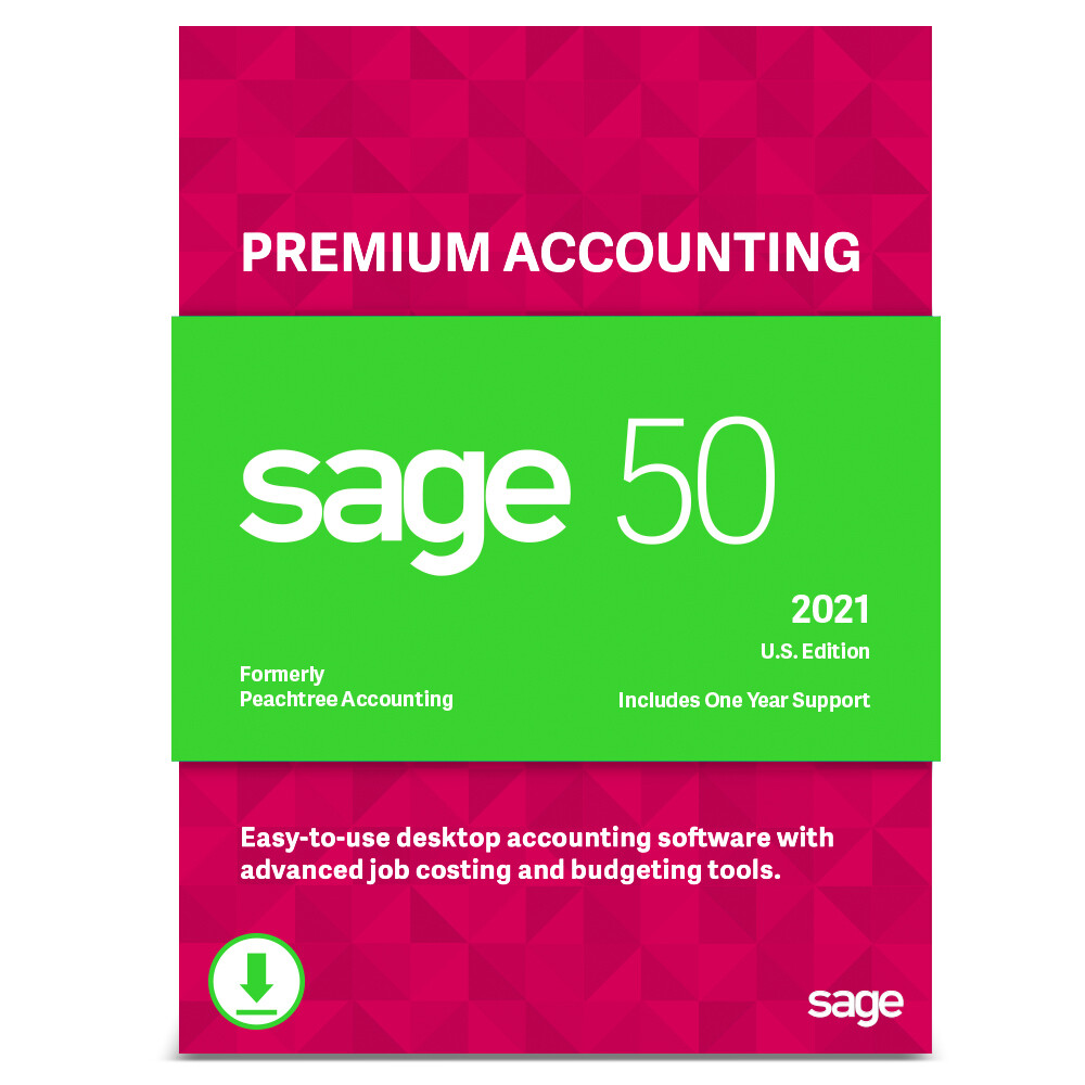Sage 50 Premium Accounting 2020 (Unlimited Support Payroll Options)