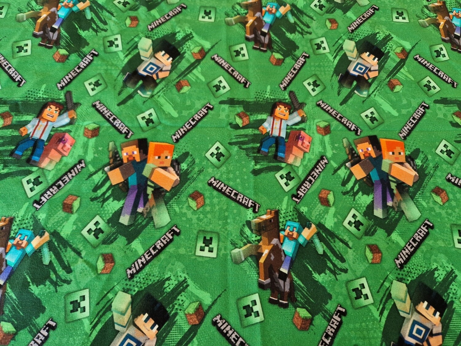 Spannende Minecraft Stoff Meterware Bildernull