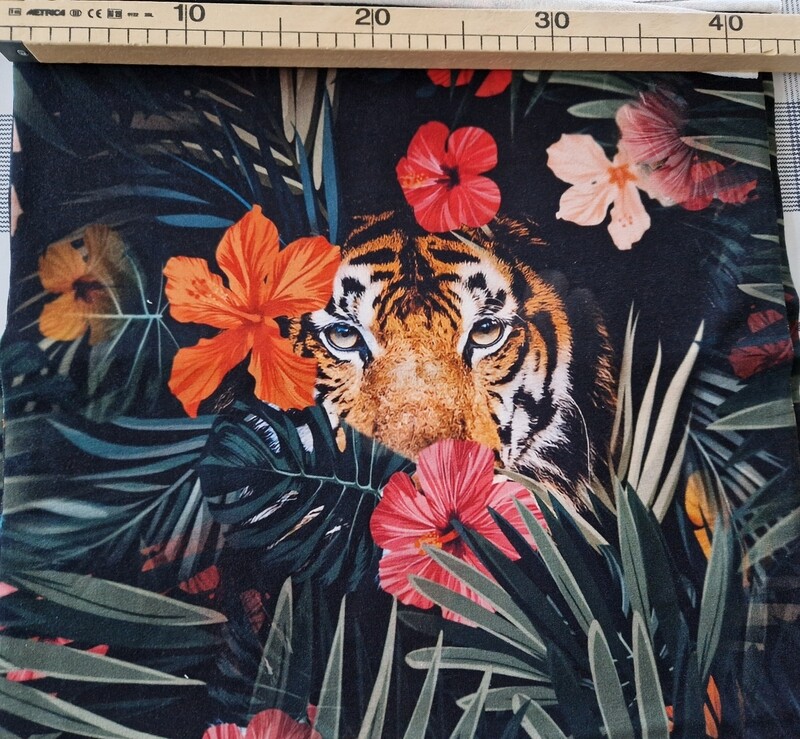 Sommersweat Tiger Panele 40x40cm Sommersweat Tiger Panele 40x40cm