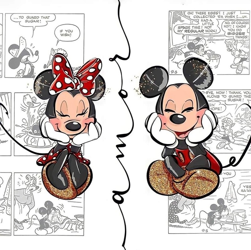 Sommersweat Minnie Micky Panele Lieferung Oktober 