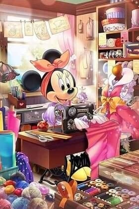Sommersweat Minnie Panele Lieferung Oktober 