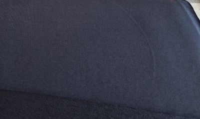 Sommersweat angeraut dunkelblau uni 50cm x 180cm breit