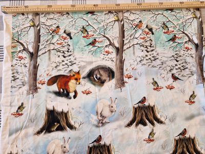 Sommersweat Fuchs Winter Panele 70 x180cm 