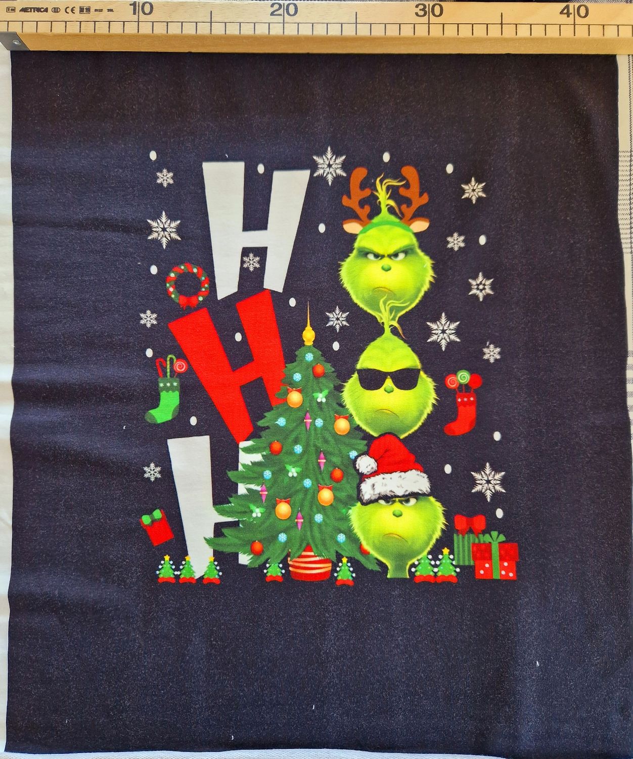 Sommersweat Grinch Panele 43x55cm 