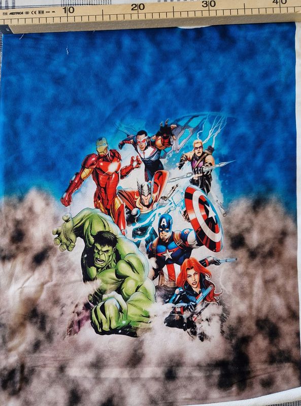 Sommersweat Avengers Superhelden Panele 43x55cm