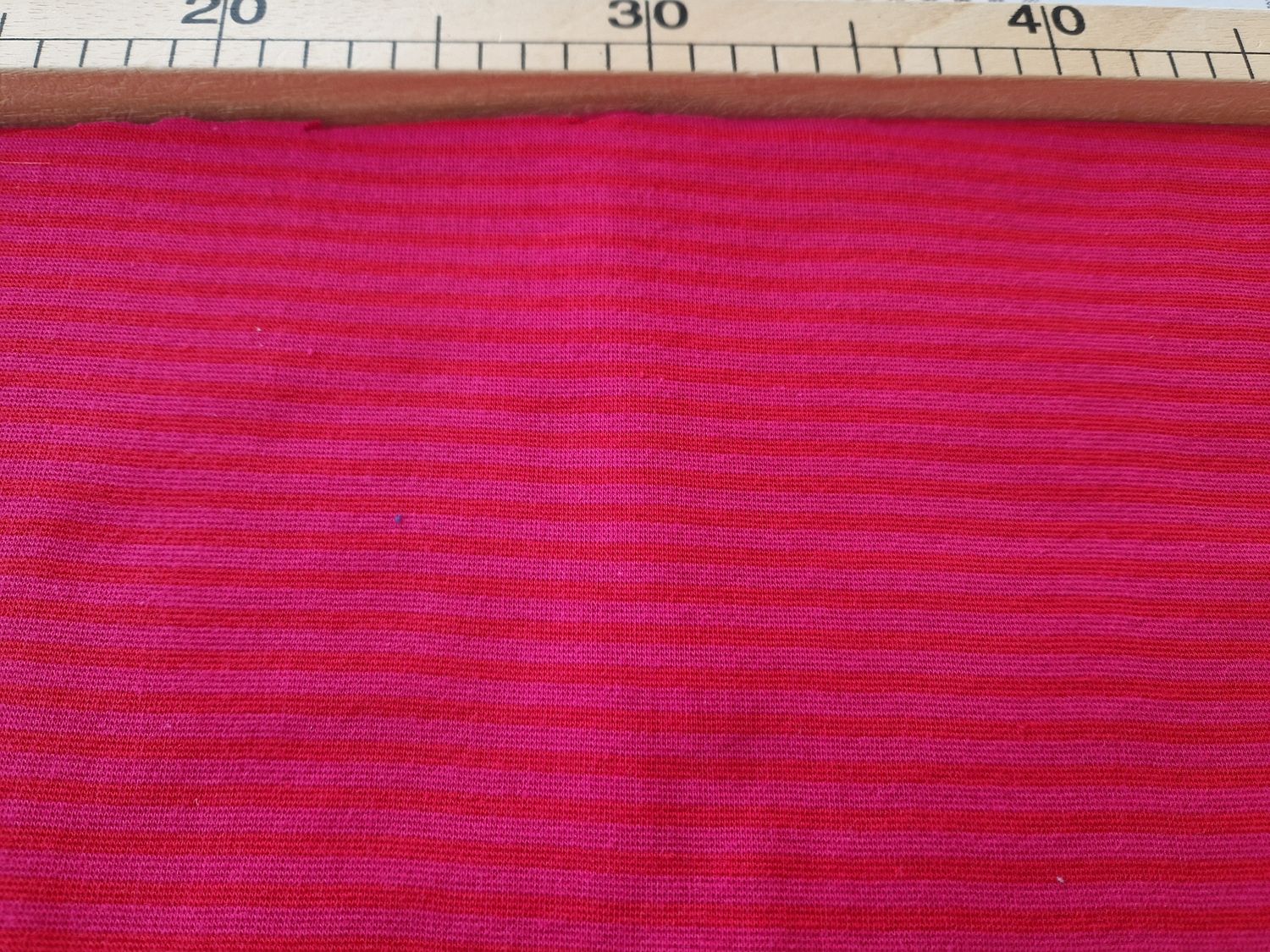 Bündchen rot Streifen 25cm x 70cm breit