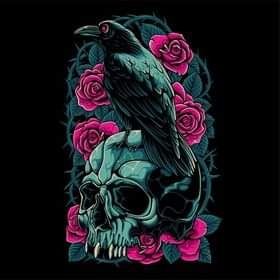 Sommersweat Skulls Panele Lieferung Oktober 