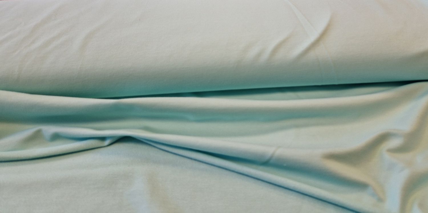 Sommersweat angeraut mint uni 50cm x 180cm breit