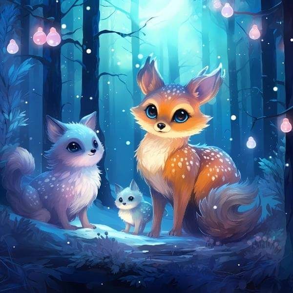Sommersweat Waldtiere Panele Lieferung Oktober 