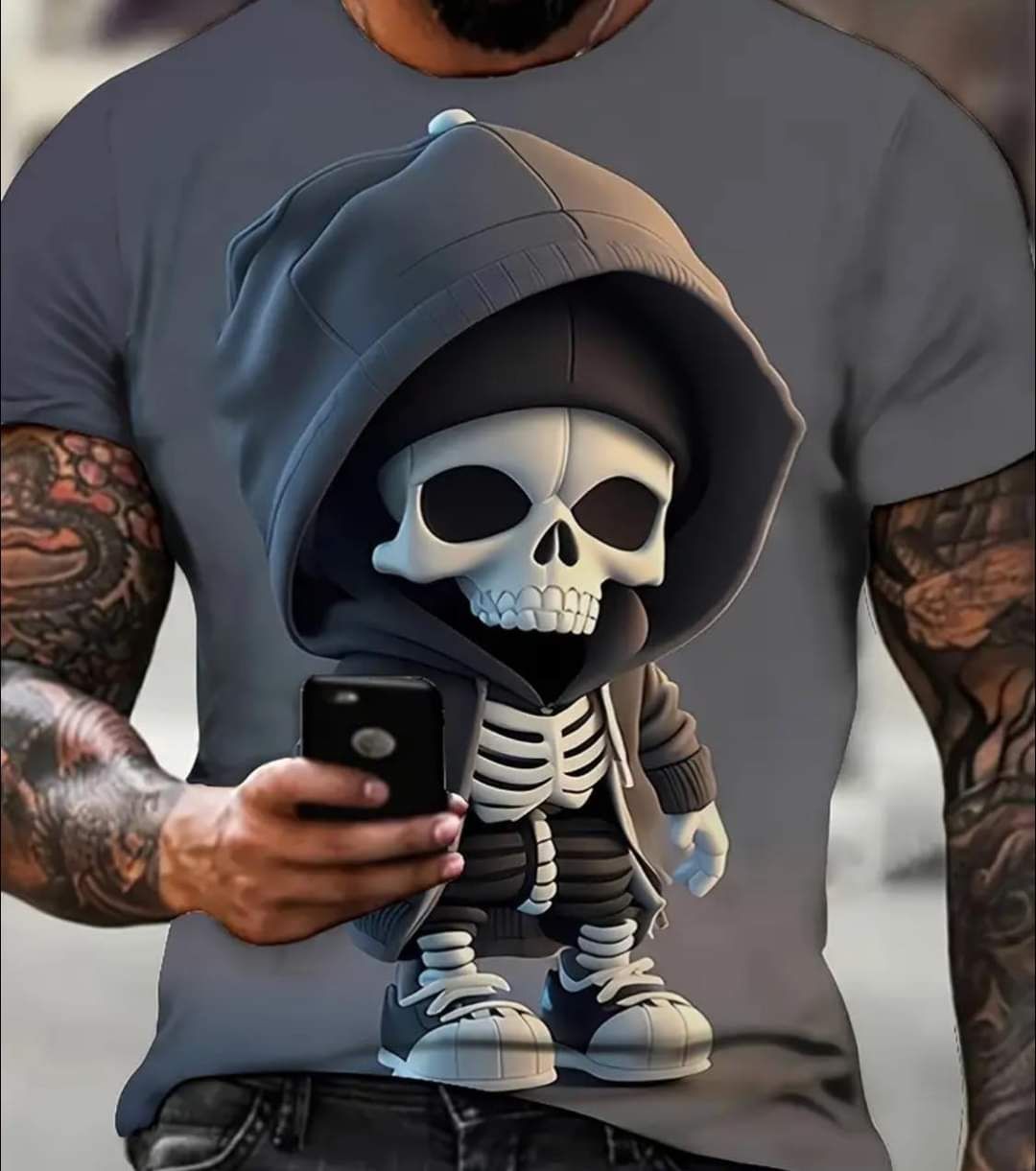 Sommersweat Skulls Totenkopf Panele 80x180cm breit 