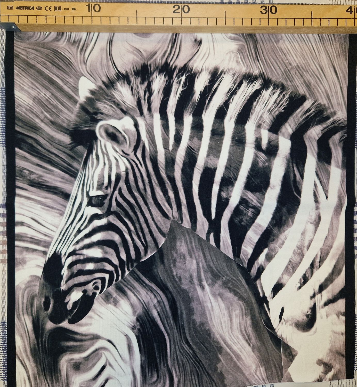 Sommersweat Zebra Panele 40x40cm 