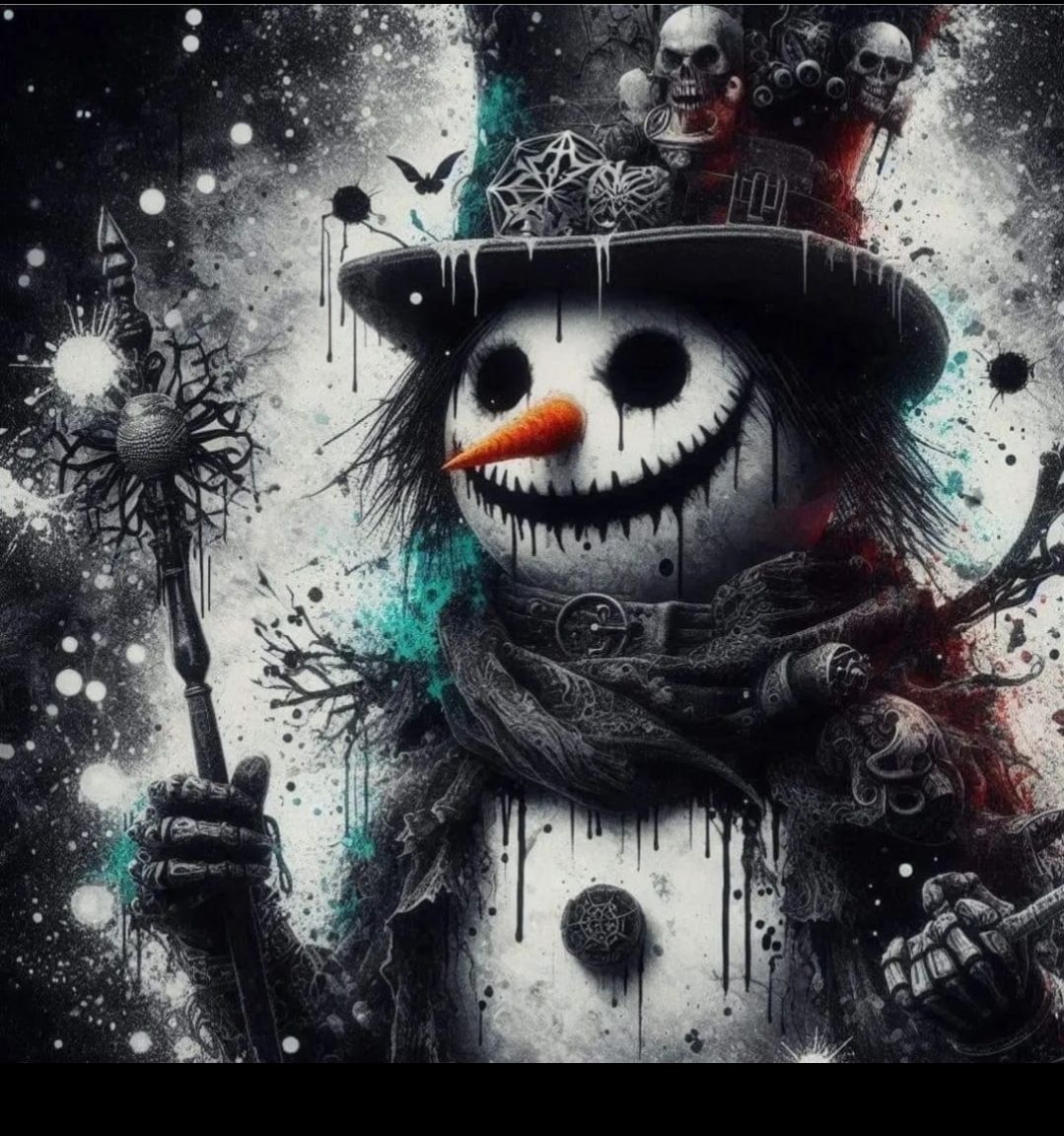 Sommersweat Panele Schneemann 60x60cm