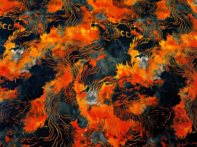 Sommersweat Farbexplosion 50cm x 180cm breit Sommersweat Farbexplosion 50cm x 180cm breit
