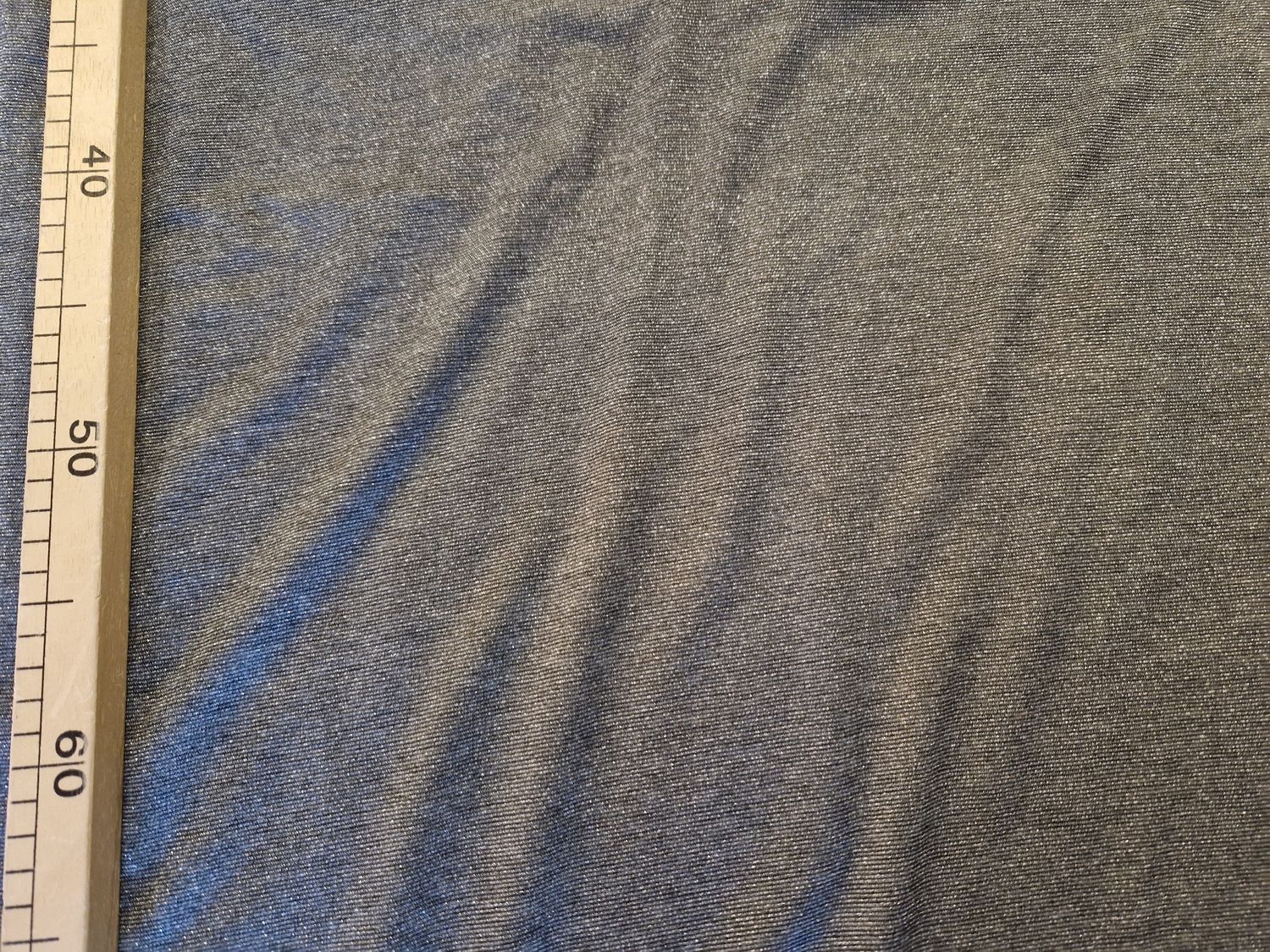 Jersey Viskose Glitzer silber 50cm x 150cm breit 