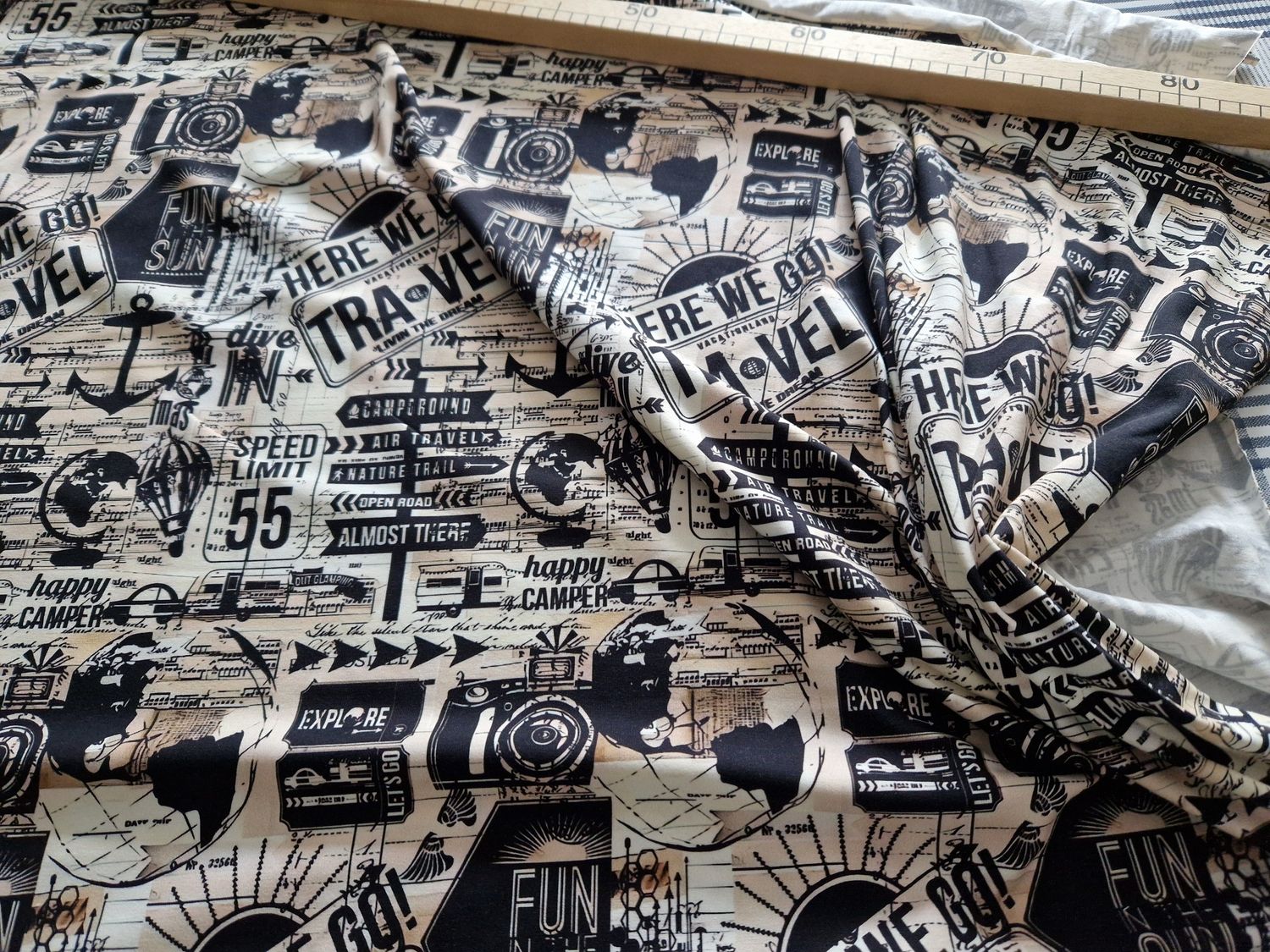 Jersey Travel 50cm x 180cm breit 