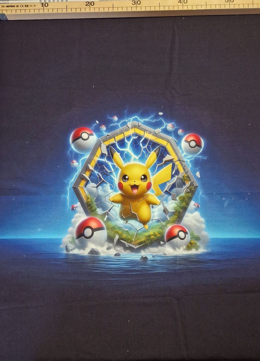 Sommersweat Pokemon Pikatschu 60x80cm hoch