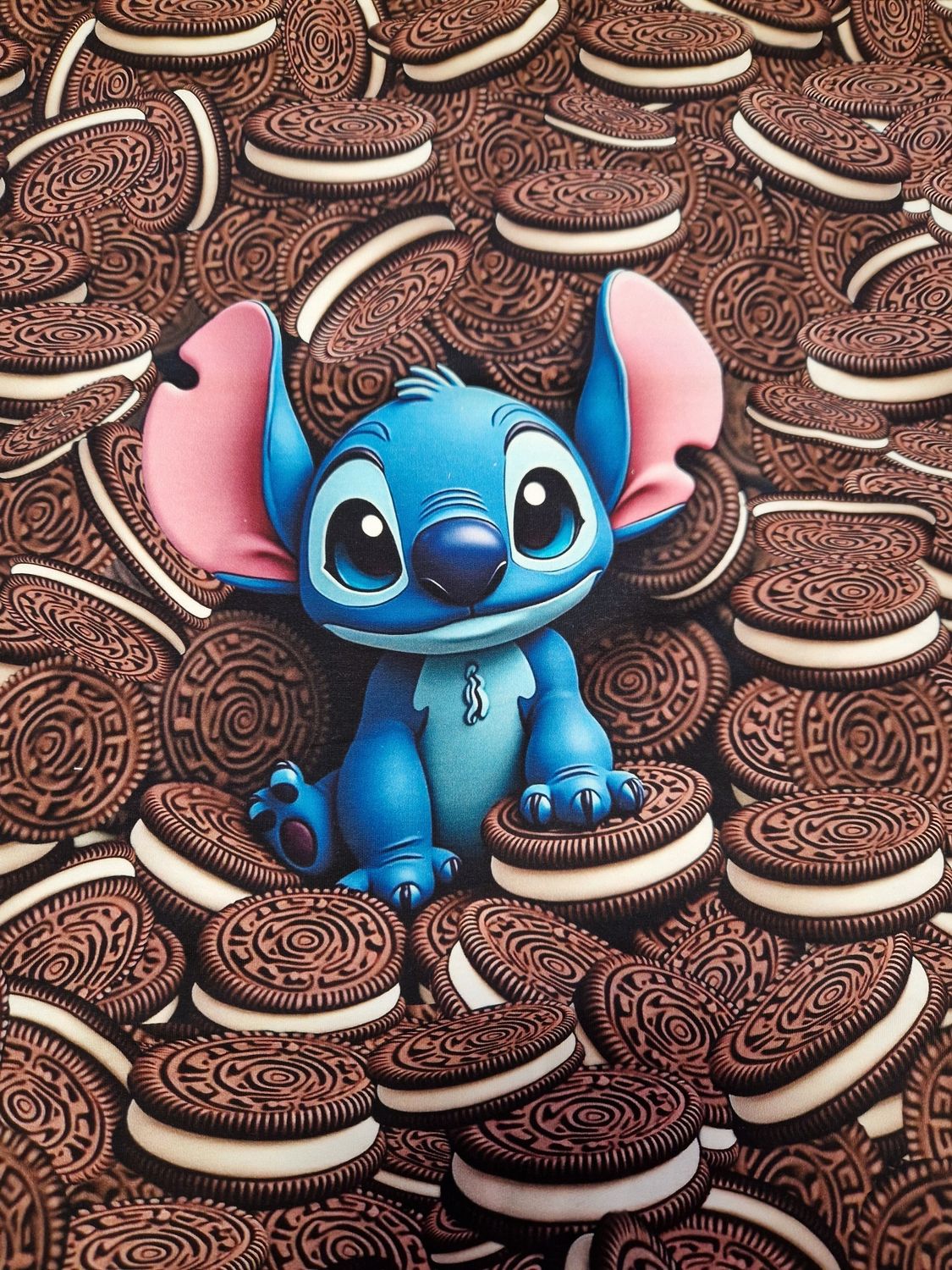 Sommersweat Stitch Kekse 70cm x 180cm breit