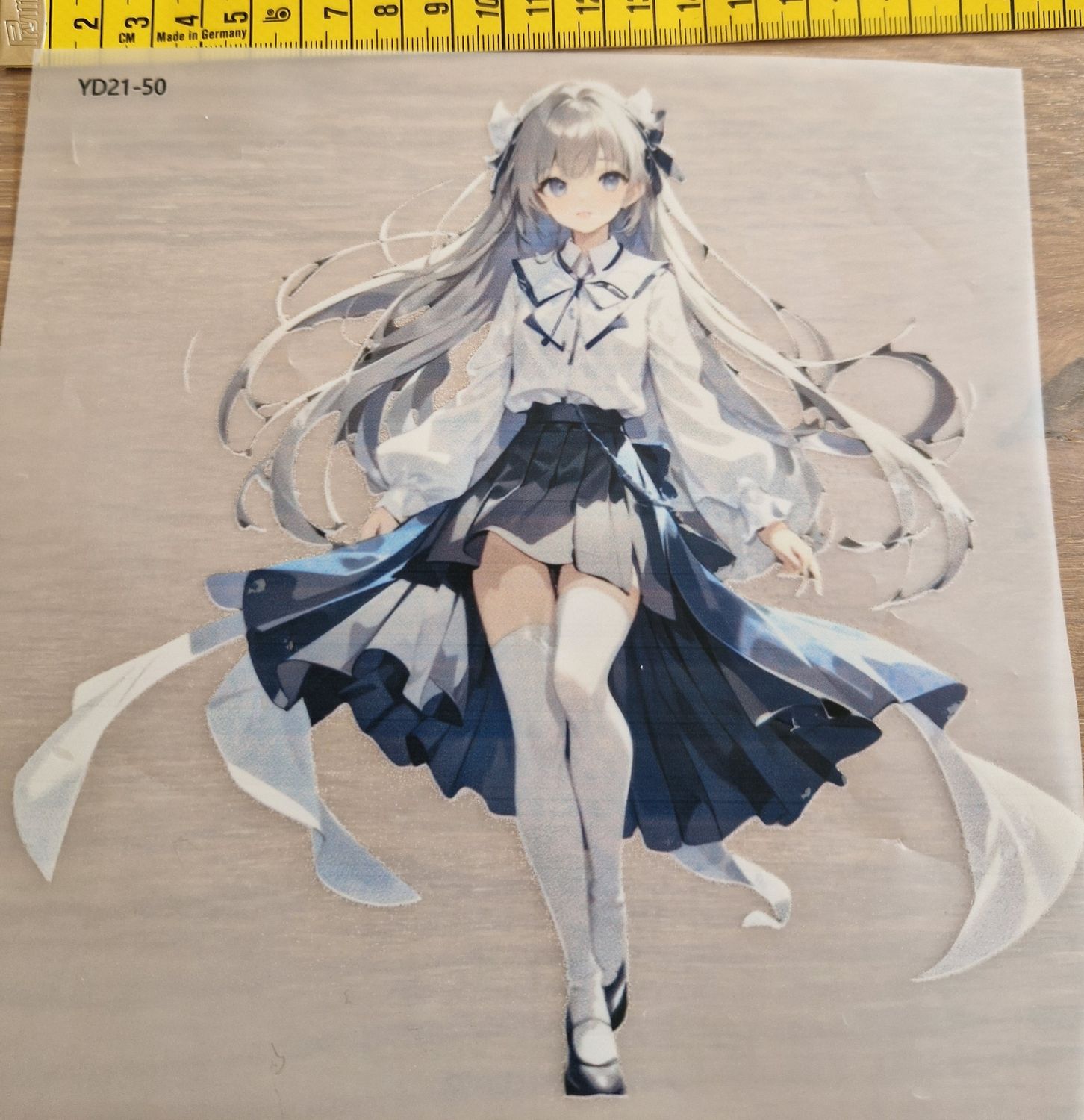 Bügelbild Anime 19cm hoch x 19cm breit 