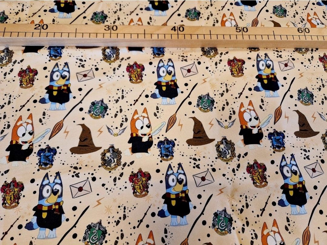 Sommersweat Bluey Magic 50cm x 180cm breit
