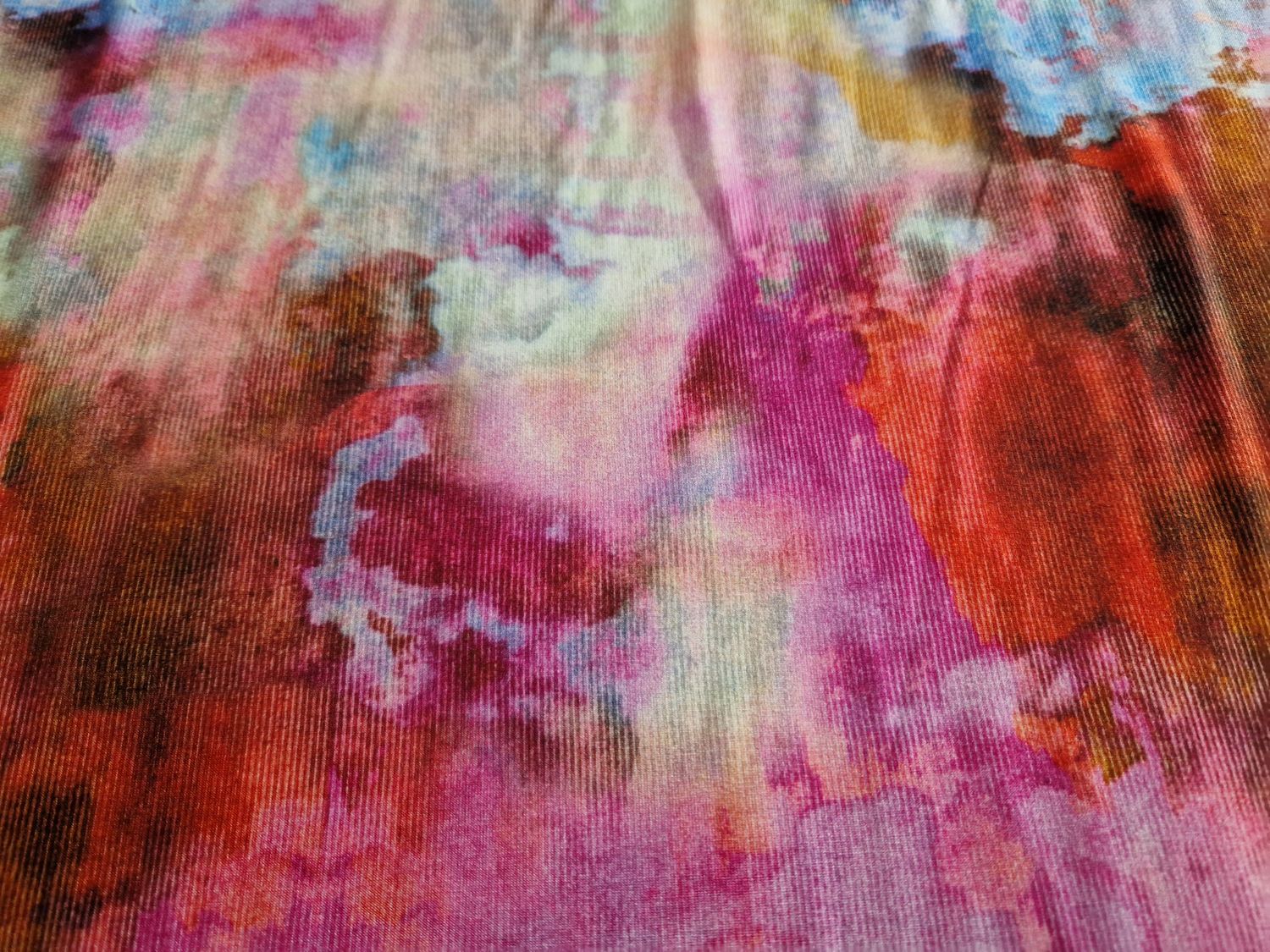 Jersey Viskose Splash roze 50cm x 175cm breit 