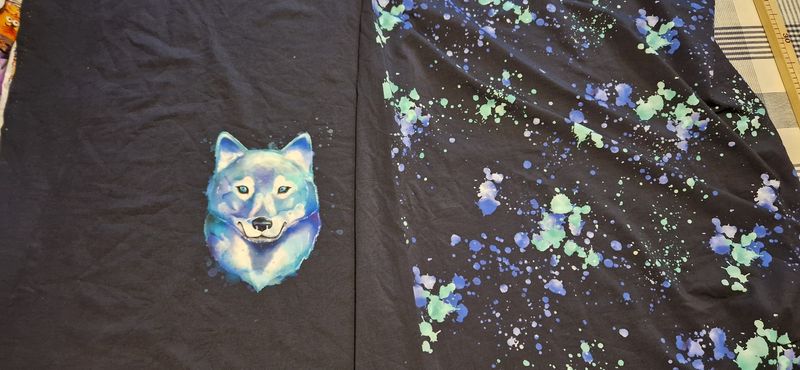 Sommersweat Panele Wolf 100cm x 150cm breit Sommersweat Panele Wolf 100cm x 150cm breit