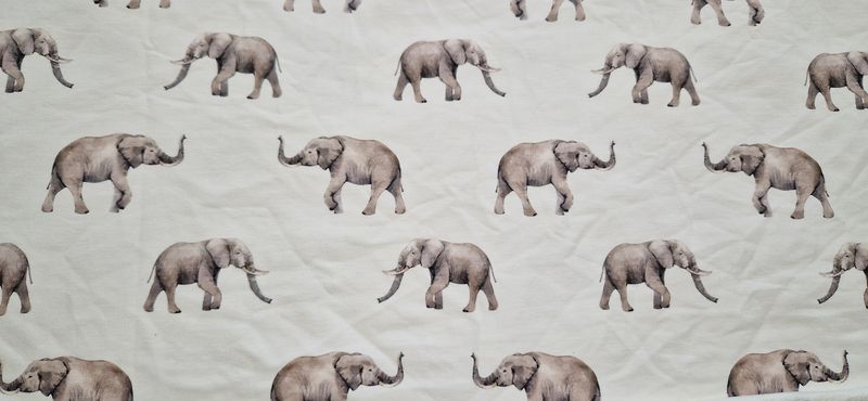 Sommersweat Elefant 45cm x 180cm breit Sommersweat Elefant 45cm x 180cm breit