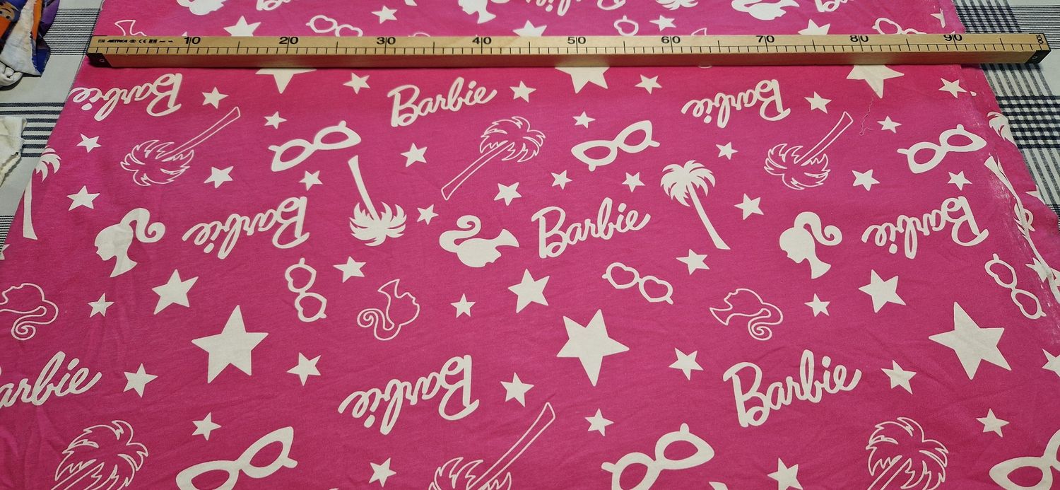 French-Terry Barbie pink  50cm x 180cm breit